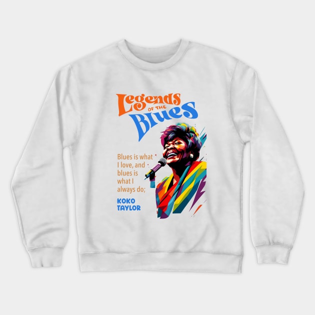 Koko Taylor WPAP Crewneck Sweatshirt by BAJAJU